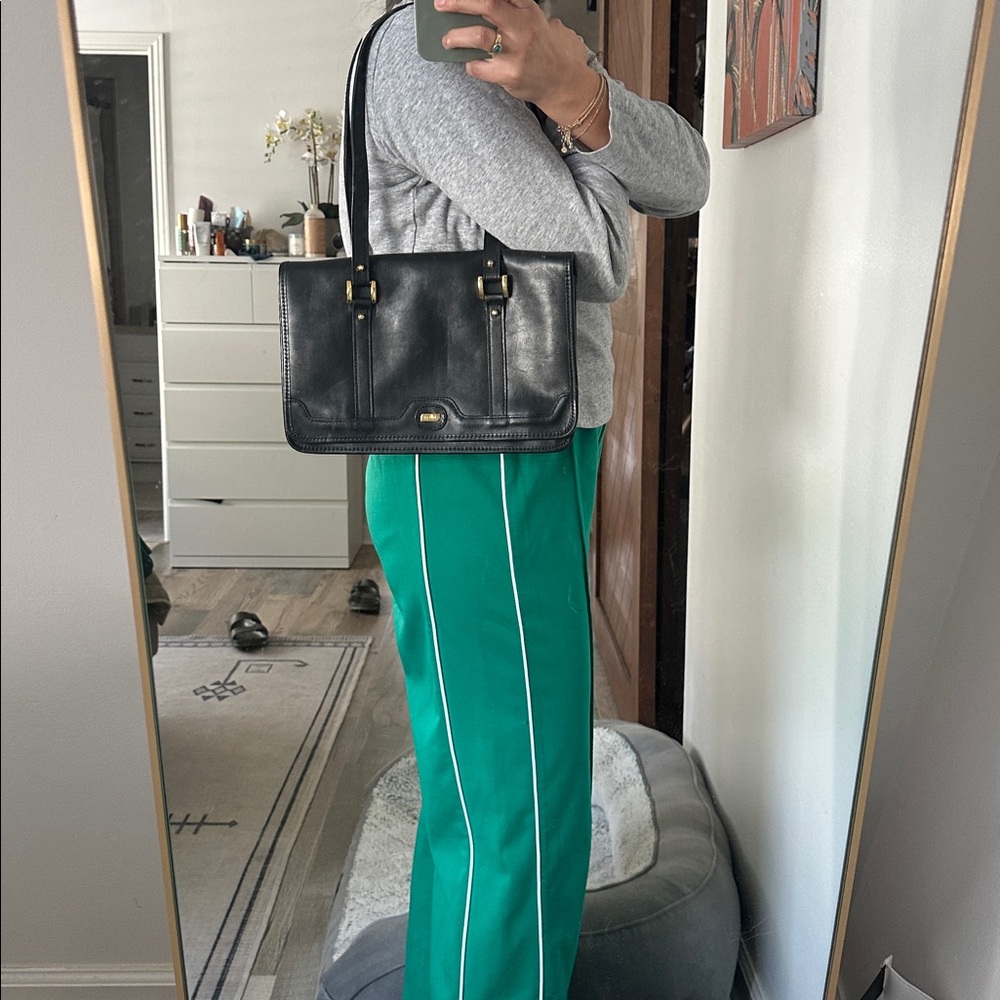 Vintage leather east west shoulder bag - Picture 10 of 10